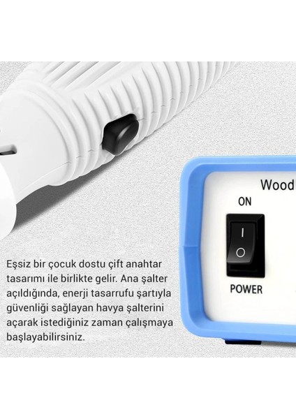 ZD-8905 New Isı Ayarlı Ahşap Yakma Makinası 4 x Gölgeleme Uçlu Set+Tel Fırça