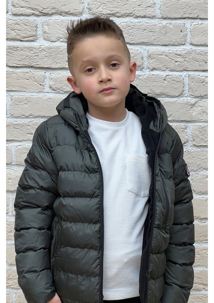 Erkek Çocuk Kapşonlu Mont Ivanboy modelleri