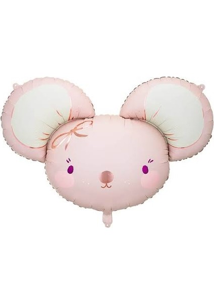 Pembe Fare Folyo Balon 68X59 cm