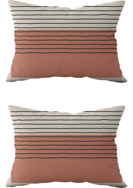 Çift Taraflı Dikdörtgen Kırlent Kılıf 2'li Ds7