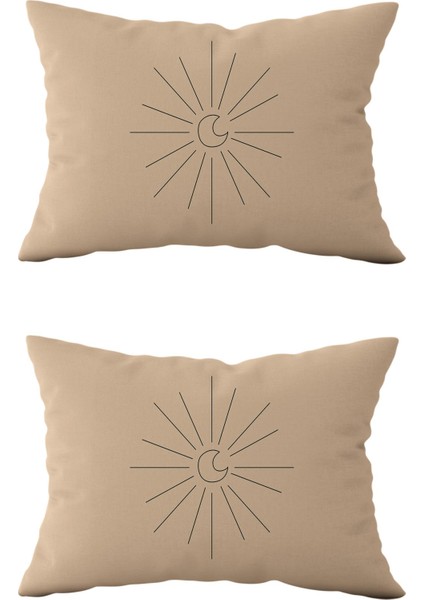 Çift Taraflı Dikdörtgen Kırlent Kılıf 2'li Ds5