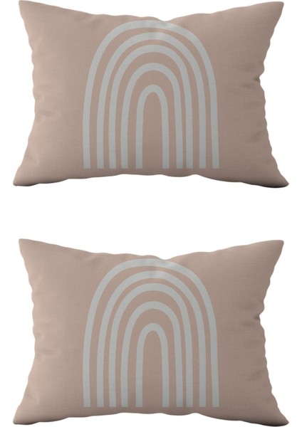 Çift Taraflı Dikdörtgen Kırlent Kılıf 2'li DS60