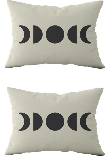 Çift Taraflı Dikdörtgen Kırlent Kılıf 2'li Ds1