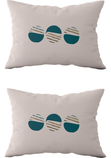 Çift Taraflı Dikdörtgen Kırlent Kılıf 2'li DS61