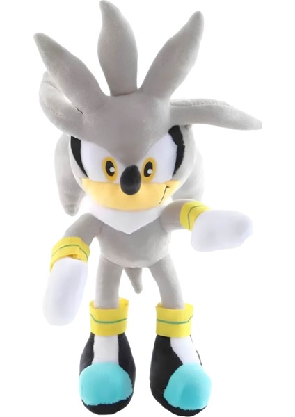 Threemb Toys Sonic Yüksek Kalite Peluş Kirpi Silver