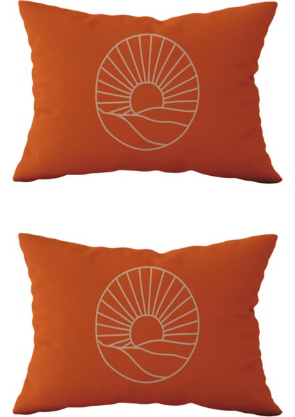 Çift Taraflı Dikdörtgen Kırlent Kılıf 2'li Ds3