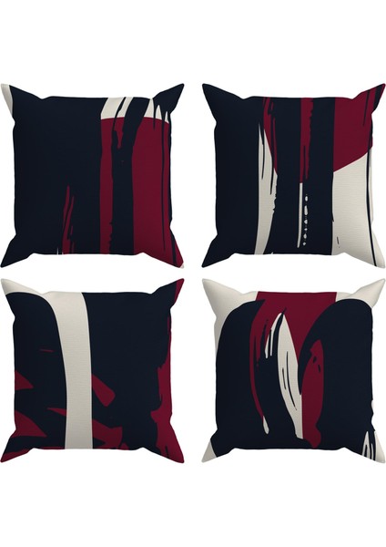 Abstract 4'lü Kırlent Kılıf DS96