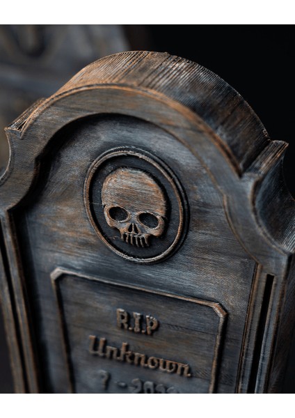 Kişiye Özel Halloween R.ı.p Mezar Taşı Masaüstü Obje Cadılar Bayramı Mezar Taşı Dekor 3'lü Set