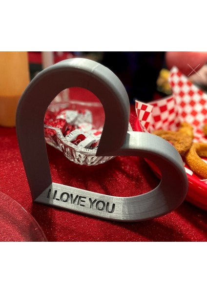 I Love You Yazılı Kalp Biblo Dekor 25 cm (Büyük Boy) fiyatları