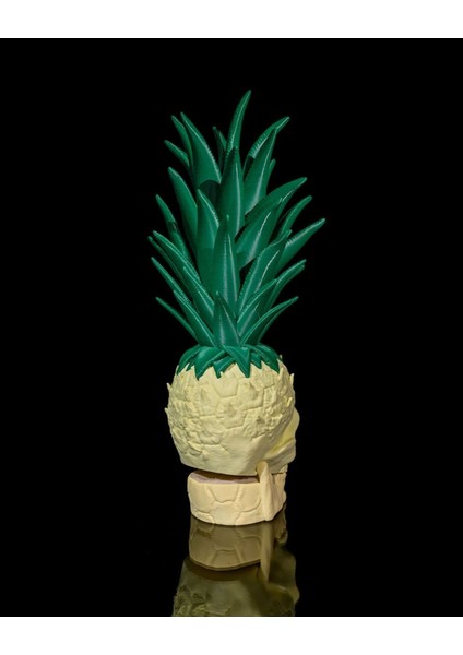 Ananas Kuru Kafa Hareketli Obje Kuru Kafa Obje Tropikal Obje Dev Boy 34CM