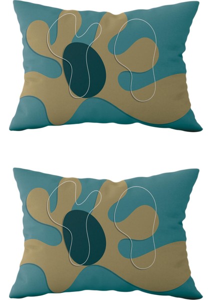 Çift Taraflı Dikdörtgen Kırlent Kılıf 2'li DS26