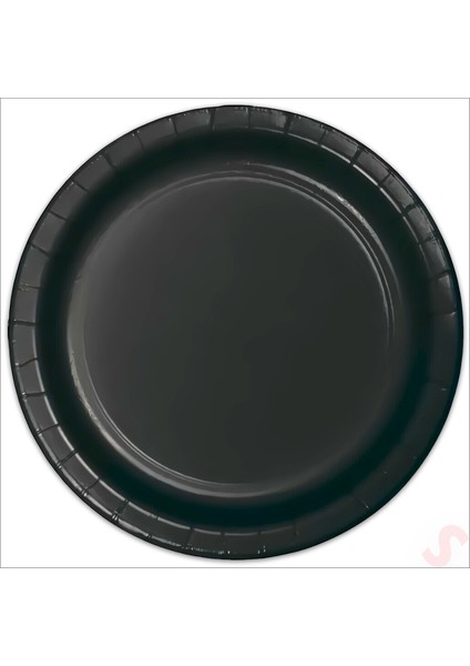 Siyah Karton Tabak - 23CM x 8 Adet fiyatları