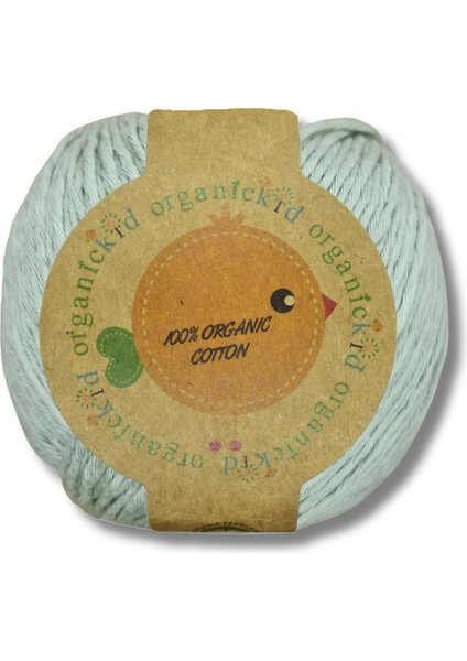 Organik Pamuk Amigurumi Punch 50 gr El Örgü Ipi Adaçayı Yeşil