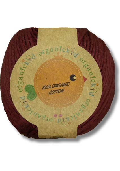 Organik Pamuk Amigurumi Punch 50 gr El Örgü Ipi Kızıl Kahve - Cuba