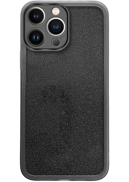 Apple iPhone 12 Pro Uyumlu Kılıf Zebana Işıltım Silikon Kılıf (Kamera Lens Korumalı) Siyah modelleri