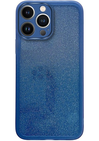 Apple iPhone 12 Pro Uyumlu Kılıf Zebana Işıltım Silikon Kılıf (Kamera Lens Korumalı) Açık Mavi modelleri