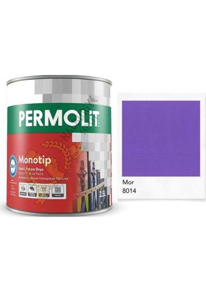 Monotip Astarlı Antipas Boya Mor 0.75 Lt.