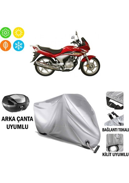 Honda Cbf 150 Branda Motosiklet Brandası Arka Çanta Bağlantı ve Kilit Uyumlu