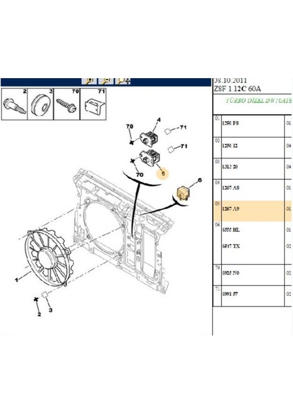 Fan Rezistansı 406 607 807 Partner Xsara Berlingo (1267A9-HLR100032)