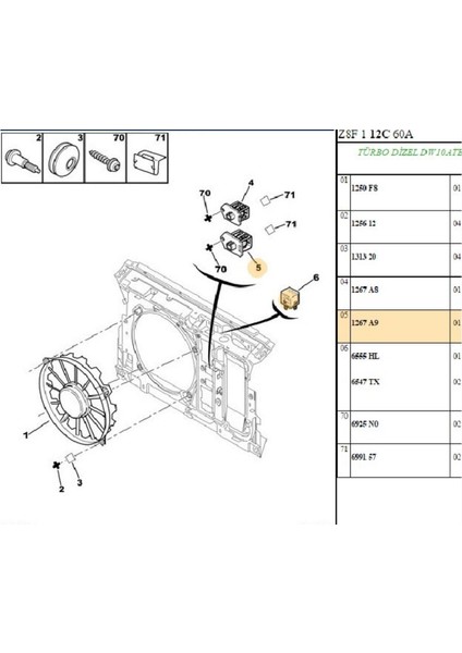 Fan Rezistansı 307 407 16 16V (HLR100032-1267A9)