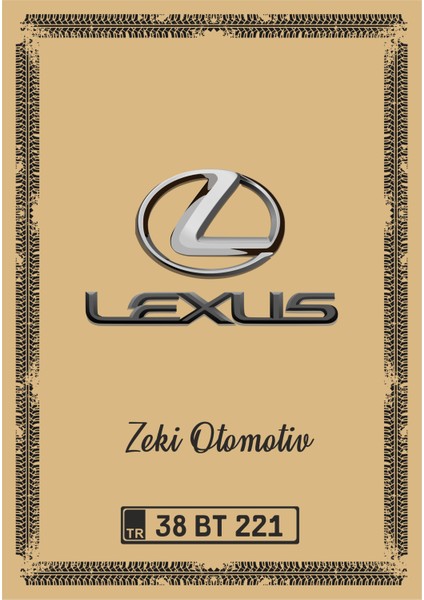 Paspas Kağıdı Lexus Logo ve Kişiye Özel Baskı 100 Ad. 35X50 cm