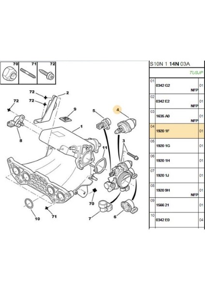 Rolanti Ayarlayıcı 106 306 Partner Berlingo Xsara Saxo (HLAB2400-19201F)