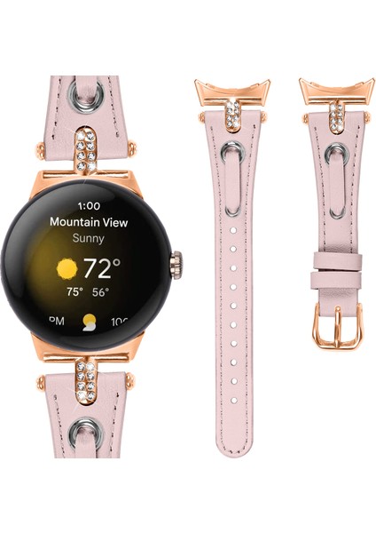 Google Pixel Watch Deri Saati Strap Watch Band (Yurt Dışından)
