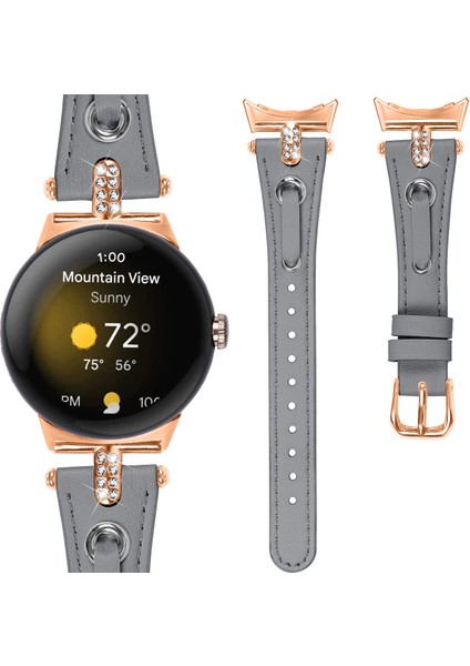 Google Pixel Watch Deri Saati Strap Watch Band (Yurt Dışından)