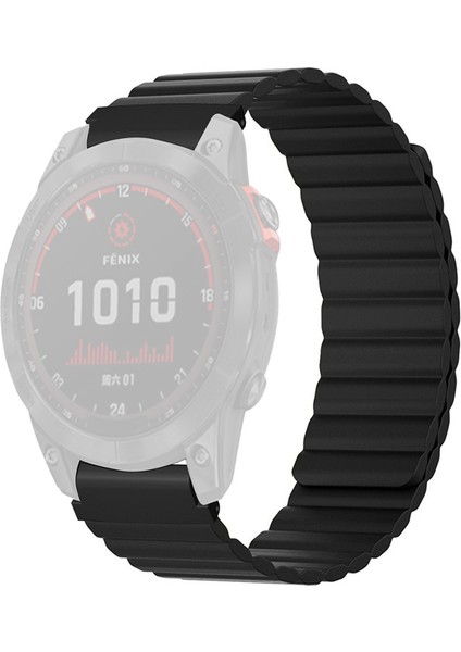 Huami Amazfit Falcon / Garmin Fenix 7/6/5 Manyetik Izleme Bant Silikon Yedek Kayışı 22MM Pc Konnektörüne Sahip (Yurt Dışından)