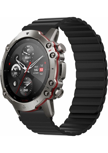 Huami Amazfit Falcon / Garmin Fenix 7/6/5 Manyetik Izleme Bant Silikon Yedek Kayışı 22MM Pc Konnektörüne Sahip (Yurt Dışından) fırsatları