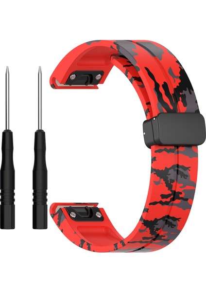 Garmin Tactix 7 Pro / Fenix 7x / 6x / 6x Pro / 5x Plus Black Buckle Watch Band 26MM Silikon Kayış (Yurt Dışından) fiyatları