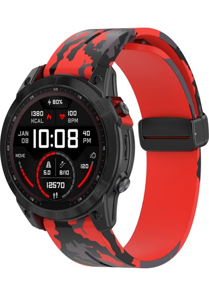 Garmin Tactix 7 Pro / Fenix 7x / 6x / 6x Pro / 5x Plus Black Buckle Watch Band 26MM Silikon Kayış (Yurt Dışından) indirimleri