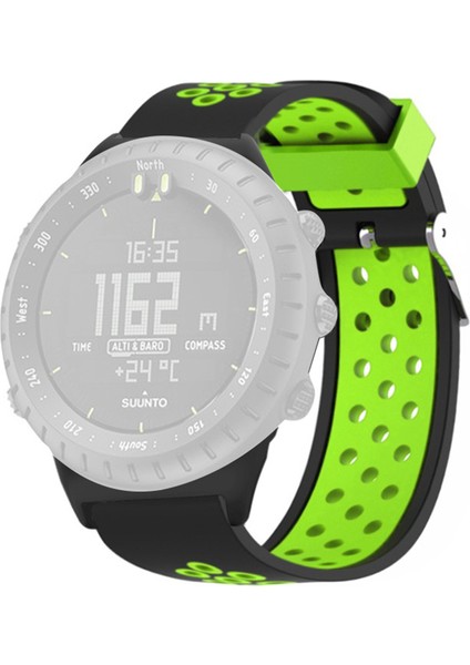 Suunto Core Silikon Izle Bantlar Çift Renk Nefes Bulabilir 22MM Spor Kayışları (Yurt Dışından)