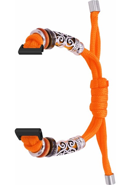 Keep B4 / Huawei Watch Fit Mini Boncuklu Bilezik Örgülü Saat Bandı Kayışı (Yurt Dışından)