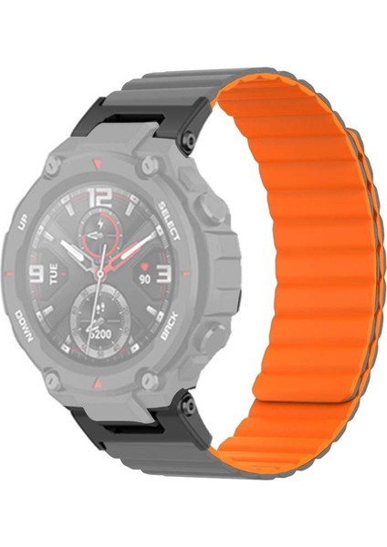 Huami Amazfit T-Rex / T-Rex Pro Silicone Saati Strap Manyetik Saat Bandı (Yurt Dışından)