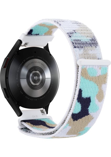 Samsung Galaxy Watch6 Classic / Garminactive 5 Naylon Saat Kayışı 20MM Kamuflaj Bilek Bandı (Yurt Dışından)