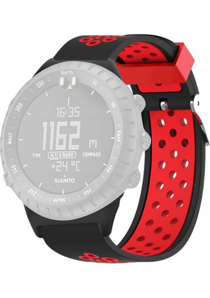 Suunto Core Silikon Izle Bantlar Çift Renk Nefes Bulabilir 22MM Spor Kayışları (Yurt Dışından)