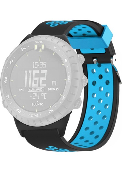 Suunto Core Silikon Izle Bantlar Çift Renk Nefes Bulabilir 22MM Spor Kayışları (Yurt Dışından)