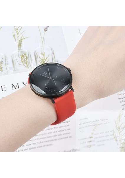Huawei Watch Gt 4 41MM / Garmin Venu 3s 18MM Silikon Bant Izleme Kayışı (Yurt Dışından)