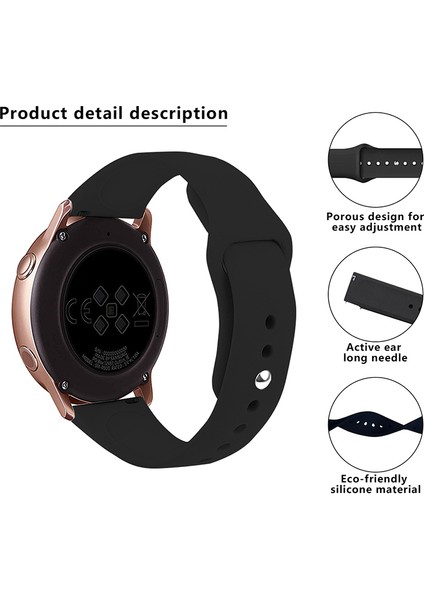 Huawei Watch Gt 4 41MM / Garmin Venu 3s 18MM Silikon Bant Izleme Kayışı (Yurt Dışından)