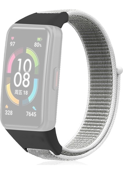 Huawei Band 6/6 Pro / Honor Band 6 Izle Kayışı Naylon Döngü Ayarlanabilir Bilek Bandı (Yurt Dışından)