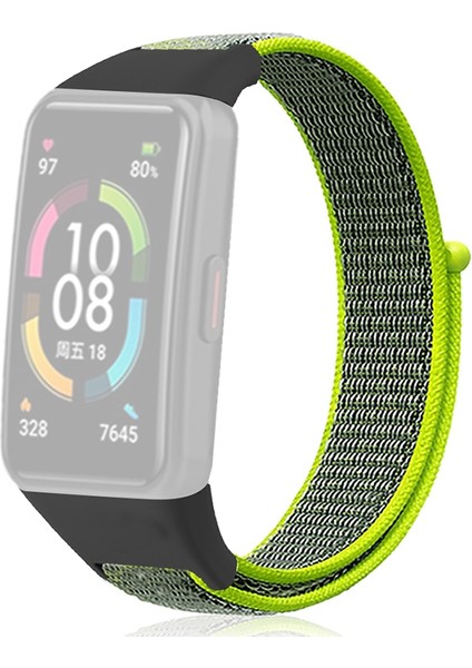 Huawei Band 6/6 Pro / Honor Band 6 Izle Kayışı Naylon Döngü Ayarlanabilir Bilek Bandı (Yurt Dışından)