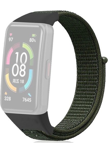 Huawei Band 6/6 Pro / Honor Band 6 Izle Kayışı Naylon Döngü Ayarlanabilir Bilek Bandı (Yurt Dışından)