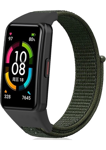 Huawei Band 6/6 Pro / Honor Band 6 Izle Kayışı Naylon Döngü Ayarlanabilir Bilek Bandı (Yurt Dışından) fırsatları
