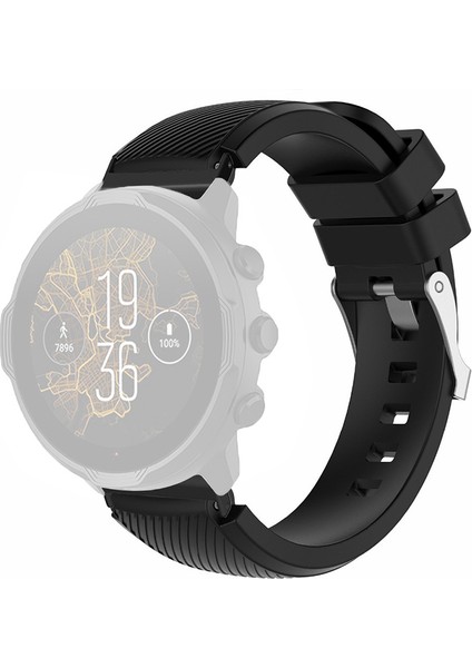 Suunto Spartan Sport Wrist Hr Baro / Suunto 7 Izle Kayışı 24MM Twill Doku Silikon Bant (Yurt Dışından)