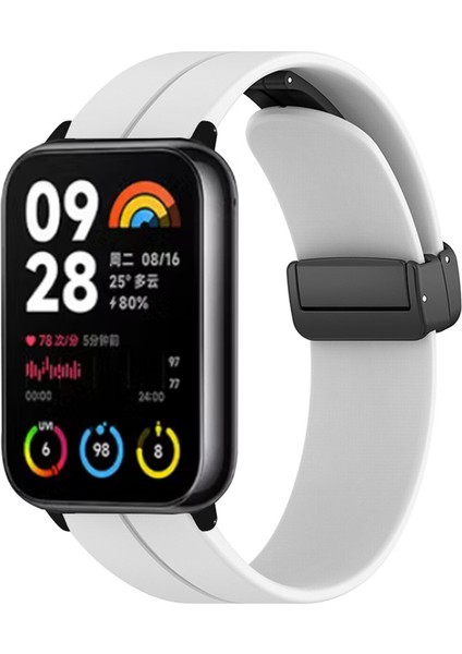 Xiaomi Smart Band 8 Pro Silikon Manyetik Katlanır Tokalı (Yurt Dışından) modelleri