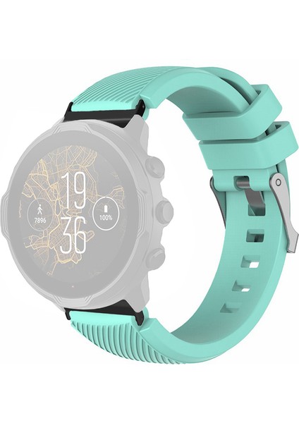 Suunto Spartan Sport Wrist Hr Baro / Suunto 7 Izle Kayışı 24MM Twill Doku Silikon Bant (Yurt Dışından)