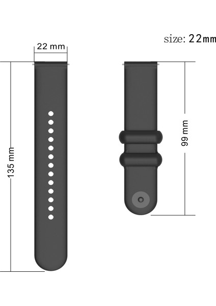 Samsung Gear S3 / Huami Amazfit Pace Sport Band 22MM Su Geçirmez Silikon Kayış (Yurt Dışından) fiyatları