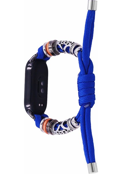 Xiaomi Smart Band 8 Boncuk Boncuklu Saat Kayışı Ayarlanabilir Bilek Bant Bilezik (Yurt Dışından)