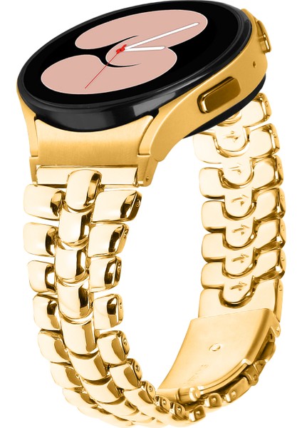 Samsung Galaxy Watch4 / Watch4 Classic / Watch 5 / Watch 5 Active Slim Watch Band Sakinsiz Metal Izleme Kayışı (Yurt Dışından) fiyatları